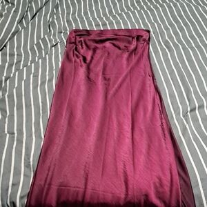 Elegant Purple Women's Strapless Dress